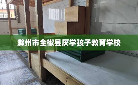 滁州市全椒县厌学孩子教育学校