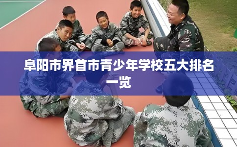 阜阳市界首市青少年学校五大排名一览