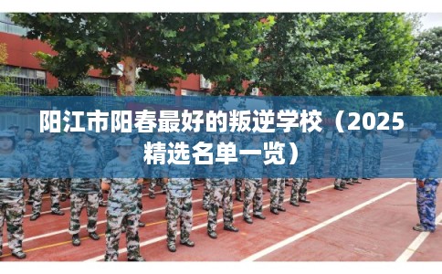 阳江市阳春最好的叛逆学校(2025精选名单一览) 阳江市阳春最好的叛逆学校(2025精选名单一览)