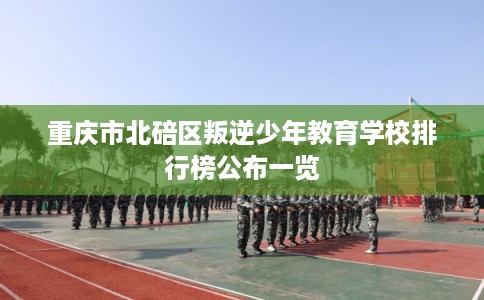 重庆市北碚区叛逆少年教育学校排行榜公布一览 重庆市北碚区叛逆少年教育学校排行榜公布一览