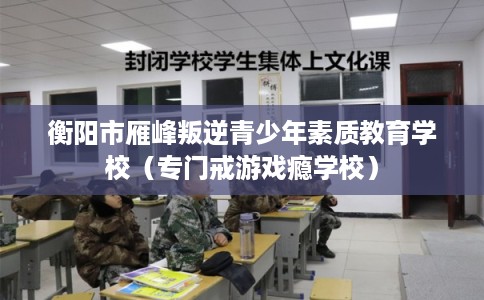 衡阳市雁峰叛逆青少年素质教育学校(专门戒游戏瘾学校) 衡阳市雁峰叛逆青少年素质教育学校(专门戒游戏瘾学校)
