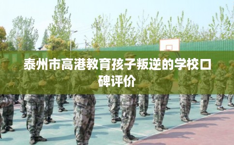 泰州市高港教育孩子叛逆的学校口碑评价
