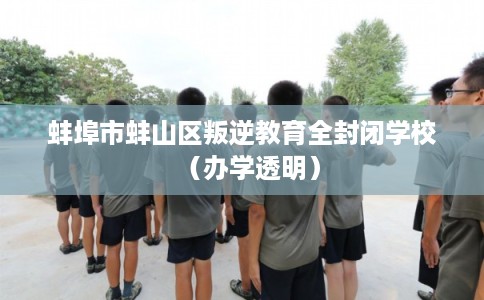 蚌埠市蚌山区叛逆教育全封闭学校（办学透明）