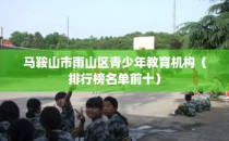 马鞍山市雨山区青少年教育机构（排行榜名单前十）