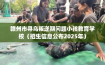 赣州市寻乌叛逆期问题小孩教育学校（招生信息公布2025年）