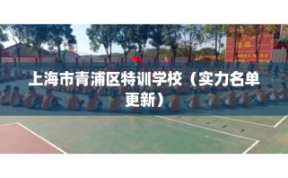 上海市青浦区特训学校（实力名单更新）