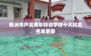 株洲市芦淞青年特训学校十大排名名单更新