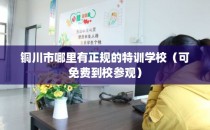 铜川市哪里有正规的特训学校（可免费到校参观）