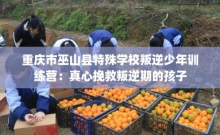 重庆市巫山县特殊学校叛逆少年训练营：真心挽救叛逆期的孩子