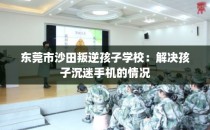 东莞市沙田叛逆孩子学校：解决孩子沉迷手机的情况
