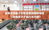 徐州市沛县少女叛逆要到哪种学校（改善孩子不良行为习惯）