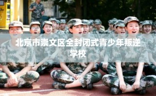 北京市崇文区全封闭式青少年叛逆学校