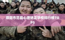 濮阳市范县心理矫正学校排行榜TOP5