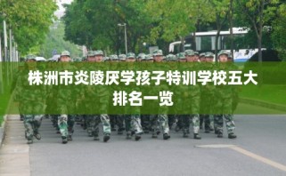 株洲市炎陵厌学孩子特训学校五大排名一览