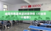 益阳市南县叛逆封闭学校（行业前十推荐）