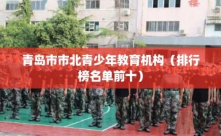 青岛市市北青少年教育机构（排行榜名单前十）