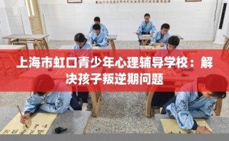 上海市虹口青少年心理辅导学校：解决孩子叛逆期问题