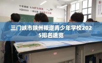 三门峡市陕州叛逆青少年学校2025排名速览