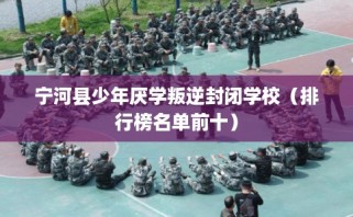 宁河县少年厌学叛逆封闭学校（排行榜名单前十）