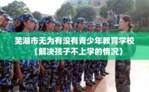 芜湖市无为有没有青少年教育学校（解决孩子不上学的情况）