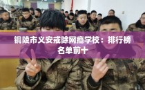 铜陵市义安戒除网瘾学校：排行榜名单前十