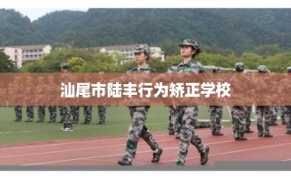 汕尾市陆丰行为矫正学校