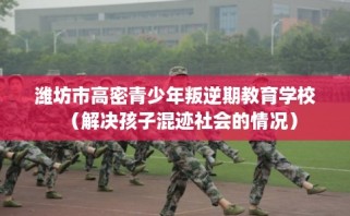 潍坊市高密青少年叛逆期教育学校（解决孩子混迹社会的情况）
