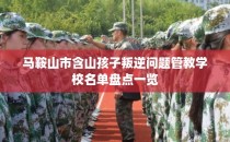 马鞍山市含山孩子叛逆问题管教学校名单盘点一览