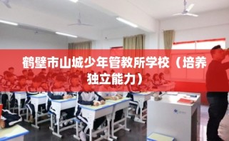 鹤壁市山城少年管教所学校（培养独立能力）