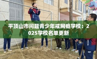 平顶山市问题青少年戒网瘾学校：2025学校名单更新