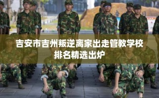 吉安市吉州叛逆离家出走管教学校排名精选出炉
