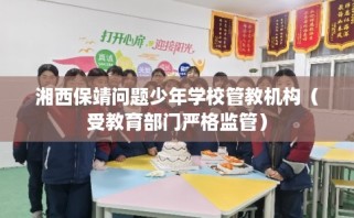湘西保靖问题少年学校管教机构（受教育部门严格监管）