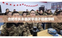 合肥市长丰县厌学孩子管教学校