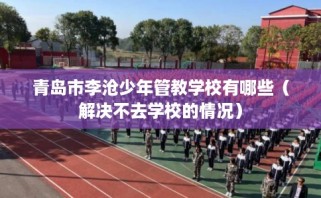 青岛市李沧少年管教学校有哪些（解决不去学校的情况）