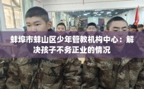 蚌埠市蚌山区少年管教机构中心：解决孩子不务正业的情况