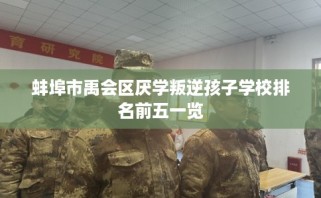 蚌埠市禹会区厌学叛逆孩子学校排名前五一览