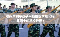 亳州市利辛孩子网瘾戒除学校（行业前十的学校推荐）