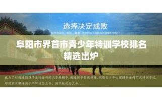 阜阳市界首市青少年特训学校排名精选出炉