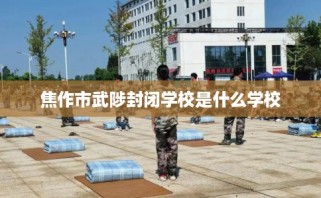 焦作市武陟封闭学校是什么学校