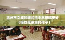 温州市文成封闭式初中学校哪里好（拯救叛逆期的孩子）