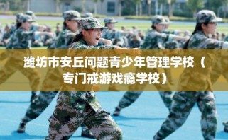 潍坊市安丘问题青少年管理学校（专门戒游戏瘾学校）