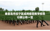 秦皇岛市抚宁区戒网瘾管教学校排行榜公布一览