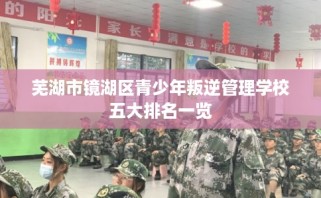 芜湖市镜湖区青少年叛逆管理学校五大排名一览