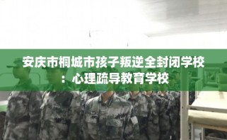 安庆市桐城市孩子叛逆全封闭学校：心理疏导教育学校