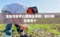 龙岩市新罗心理矫正学校：排行榜名单前十