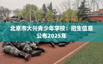 北京市大兴青少年学校：招生信息公布2025年