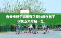 吉安市新干哪里有正规的叛逆孩子学校五大排名一览