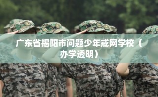 广东省揭阳市问题少年戒网学校（办学透明）