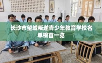 长沙市望城叛逆青少年教育学校名单榜首一览