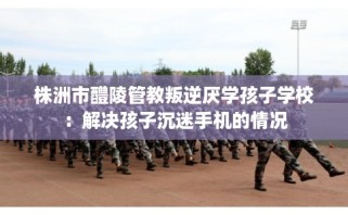 株洲市醴陵管教叛逆厌学孩子学校：解决孩子沉迷手机的情况